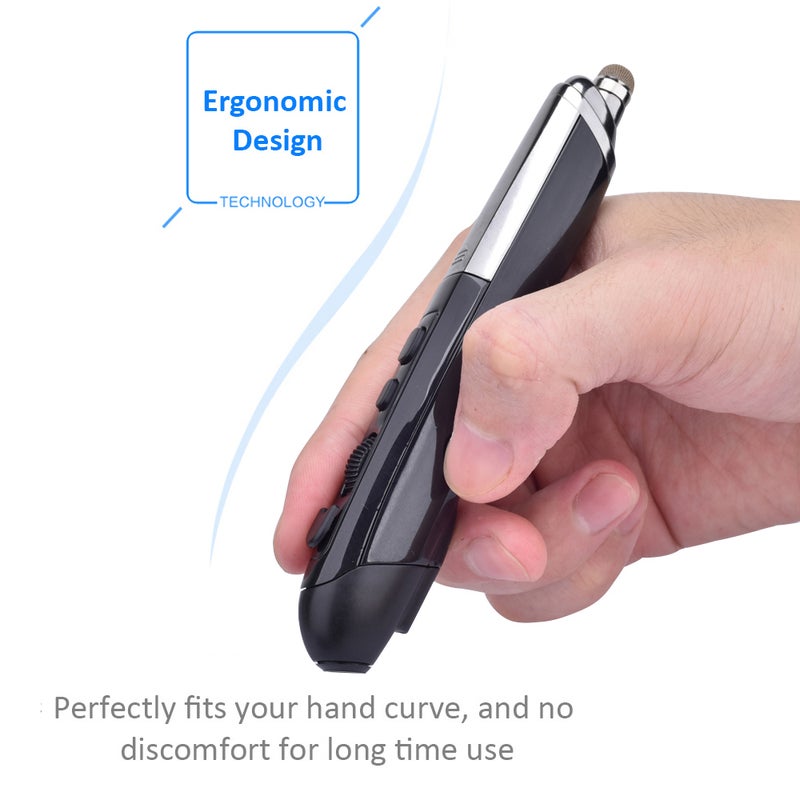 PR-08 2.4Ghz Wireless Optical Touch-pen 800/1200/1600DPI Wireless Pen with Web Browsing Laser-Presenter Handwriting Ergonomic Mice for PC Laptop Computer - Image 4
