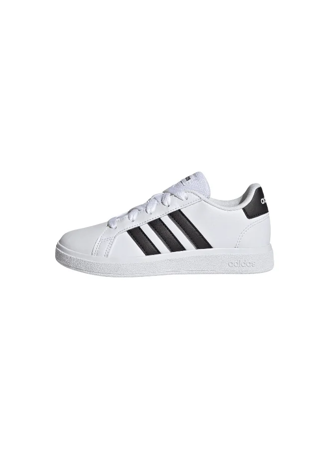 Adidas Adidas Grand Court 2.0 K U White Sportswear Shoes For Kids