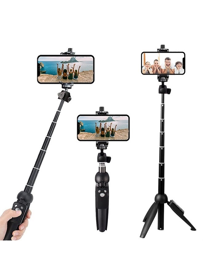 bluehorn Portable 40 Inch Aluminum Alloy Selfie Stick Phone Tripod with Wireless Remote Shutter Compatible with 14 13 12 11 pro Max Xr X 8 7 6 Plus, Android Smartphone  - Image 1