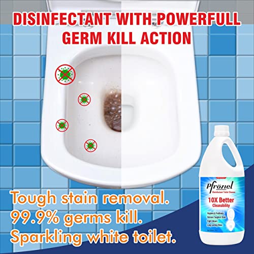 Pfroziel Toilet Cleaner 1 liter I Antibacterial – Remove 999% Germs I Remove Tough & Heavy Yellow Stains I Refreshing Fragrance (1L, Pack Of 1) - Image 3