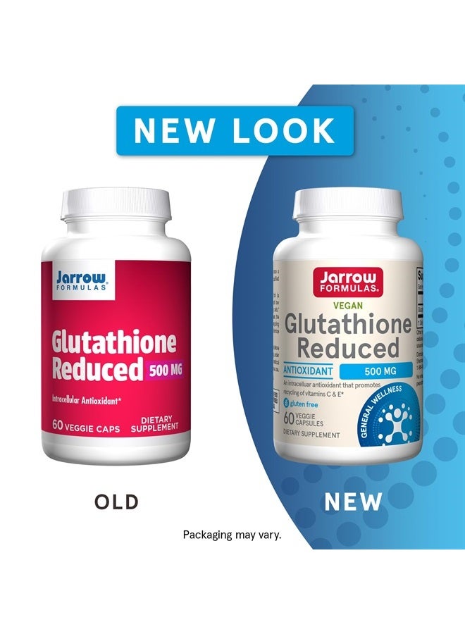 jarrow formulas جلوتاثيون مخفض 500 ملغ - 60 كبسولة نباتية - مضاد أكسدة داخل الخلايا - يعزز إعادة تدوير الفيتامينات C و E - خالي من الغلوتين - نباتي - Image 2