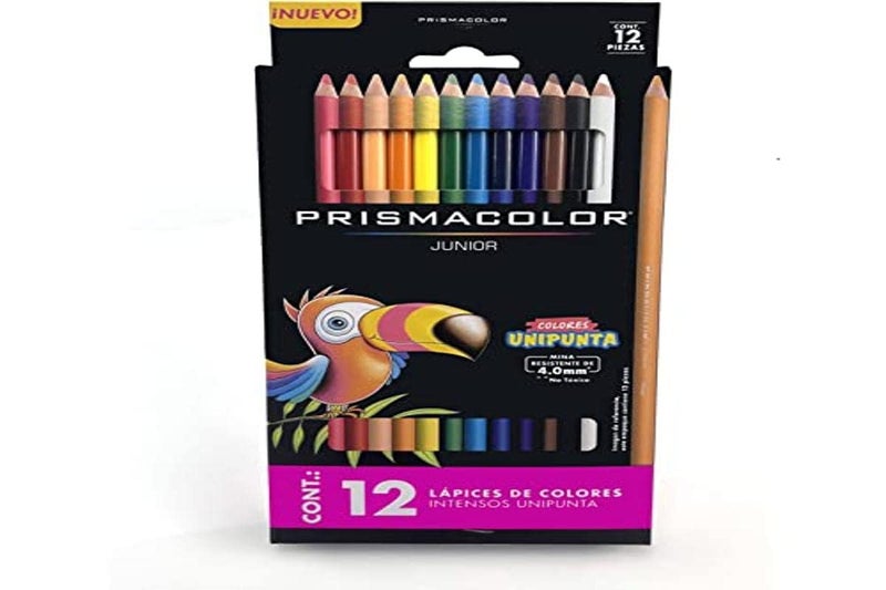 Prismacolor Colored Pencils, Assorted Colors, Art Supplies for Drawing, Sketching, Adult Coloring, Set of 12, Soft Core Color Pencils, Junior 4.0mm - Image 1