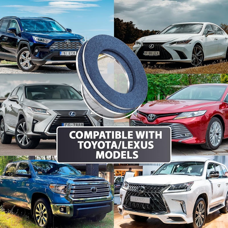 AUTOMAJOR 15 قطعة من حشية سدادة تصريف الزيت - 12 مم من الألومنيوم - بديل لتويوتا/لكزس/سيون - رقم OEM 9043012031 - Image 4