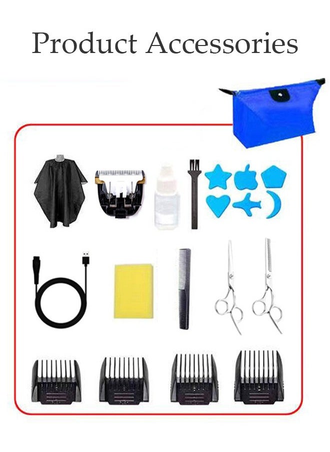 DUNISO - Smart Hair Clippers Electric with 4 Kinds of Positioning Combs Turbo Motor Hair Cutting Kit Pro Mens Clippers, Cordless Rechargeable Hair Trimmer Set Professional Barbers Grooming Kit - Image 1