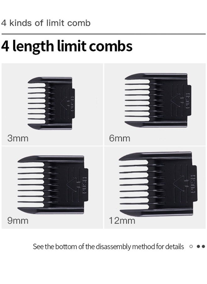 DUNISO - Smart Hair Clippers Electric with 4 Kinds of Positioning Combs Turbo Motor Hair Cutting Kit Pro Mens Clippers, Cordless Rechargeable Hair Trimmer Set Professional Barbers Grooming Kit - Image 1