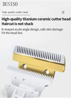 DUNISO Smart Hair Clippers Electric with 4 Kinds of Positioning Combs Turbo Motor Hair Cutting Kit Pro Mens Clippers, Cordless Rechargeable Hair Trimmer Set Professional Barbers Grooming Kit  - Image 3