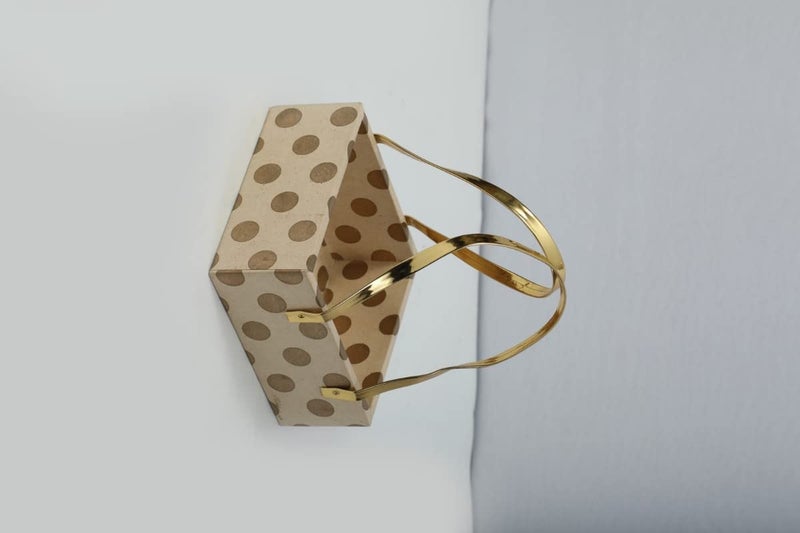 ACL Creations MDF Basket Gift Basket MDF Tray MDF Hamper Basket for Wedding Packaging Birthday HampersDiwali Hampers Corporate Gifting Gift Hamper Hamper Tray Polka dots Design - Image 2