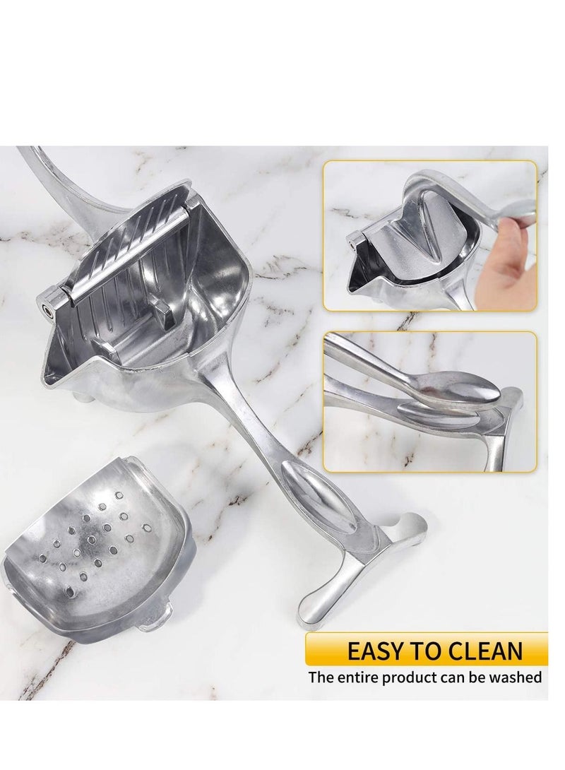 Manual Fruit Juicer Press Lemon Squeezer Premium Quality Stainless Steel Alloy Hand Juicer Tool - Image 4
