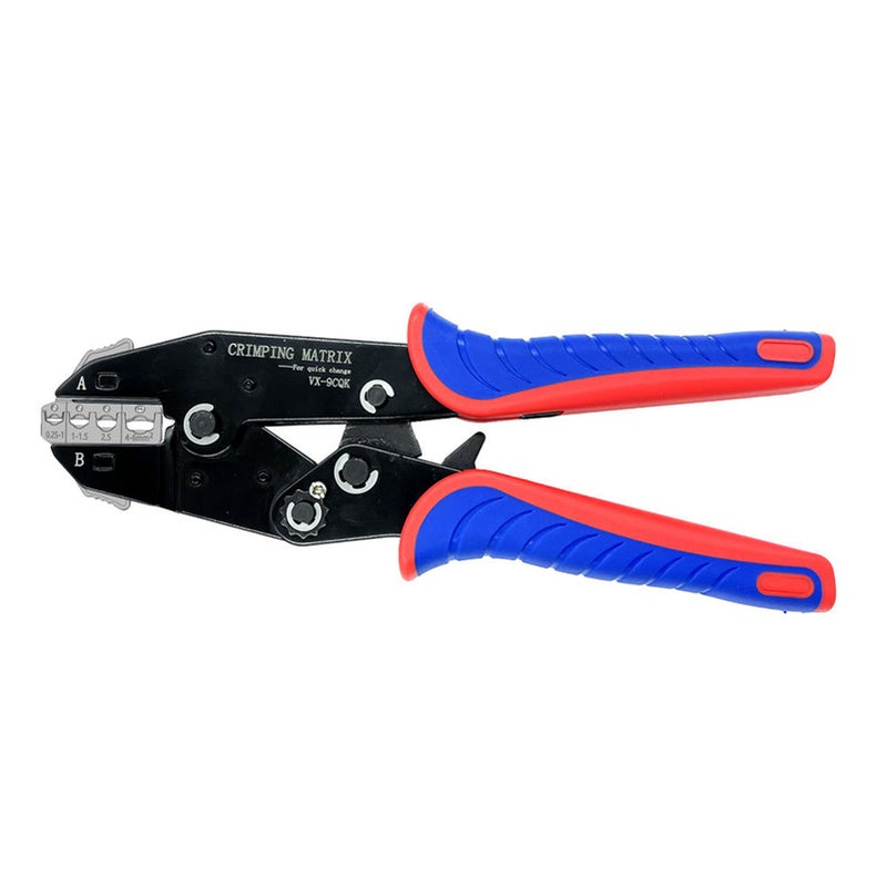 Quick Change Crimping Tool 0.25-6mm² (23-10 AWG) Multifunction Ratcheting Wire Crimper Pliers for Heat Shrink Connectors Insulated and Nylon Terminals - Image 1