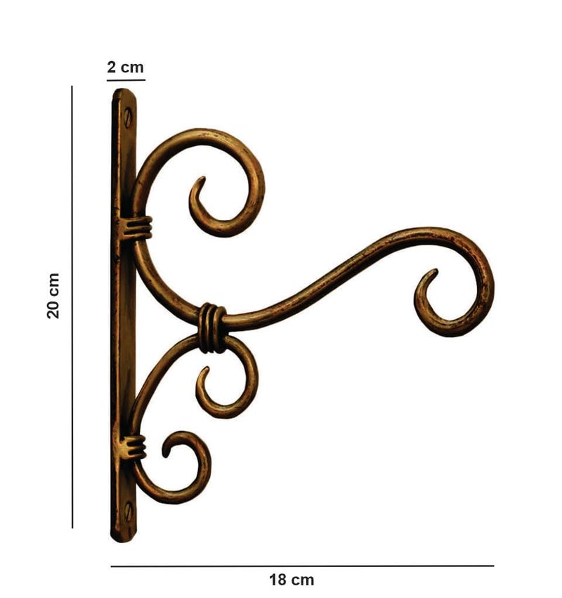 DIME خطاف معدني لتخزين لتعليق النباتات وحامل النباتات والفوانيس وأجراس الرياح ومغذيات الطيور وزينة أضواء السلسلة (متوسط - عبوة من 2) - Image 5