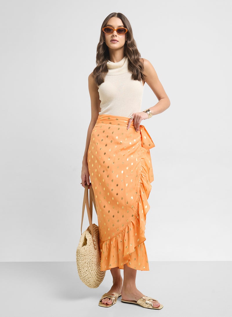 Never fully Dressed Ruffle Detailed High Waist Skirt  - Image 4