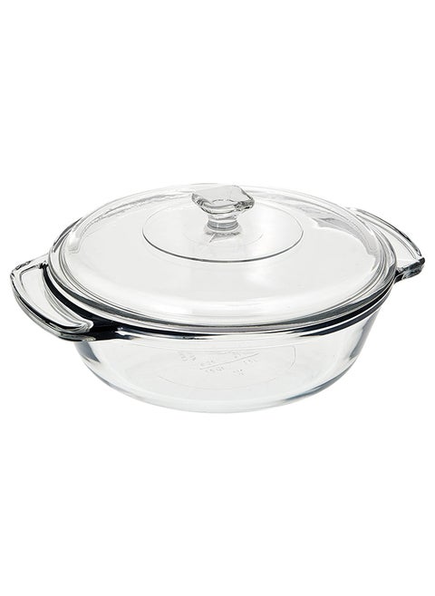 A/H 1.5Qtr/ Ltr. Casserole Dish W/ Glass Lid