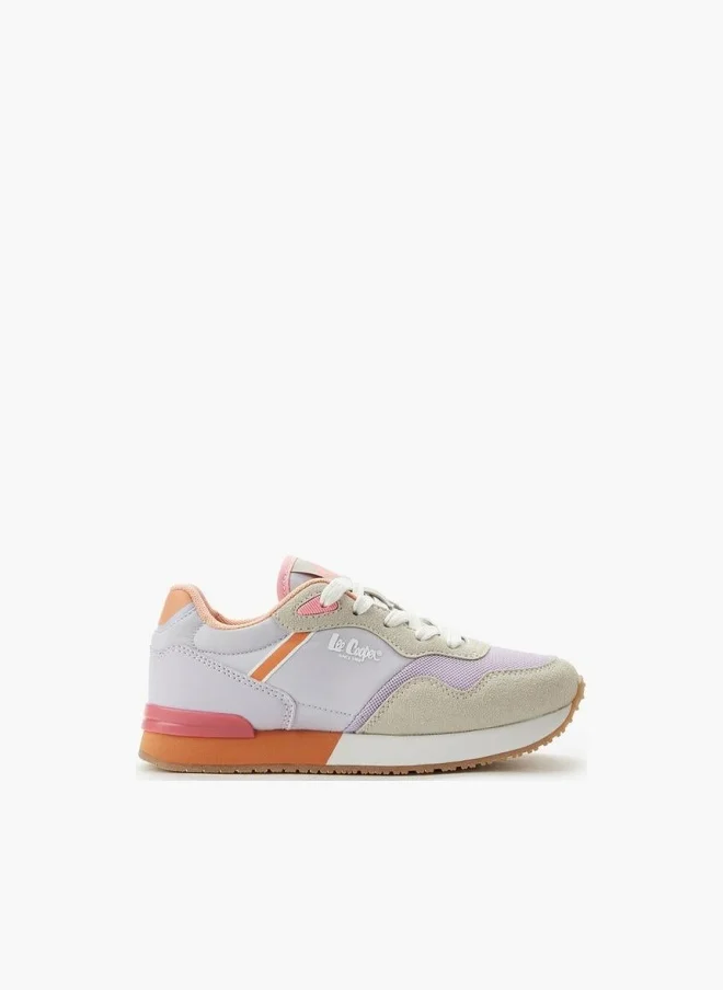 لي كوبر Girl Lace-Up Ankle Sneakers