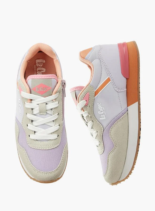 لي كوبر Girl Lace-Up Ankle Sneakers