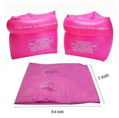 Jiareet Inflatable Arm Floaties for Kids 6-12yrs, Swimmies for Toddlers Age 1-3-5-7, Water Wings for Kids Toddler Adults 30-50-90-150 lbs, PVC Arm Floaties for Pool Swim Ring Float Sleeves - Image 2