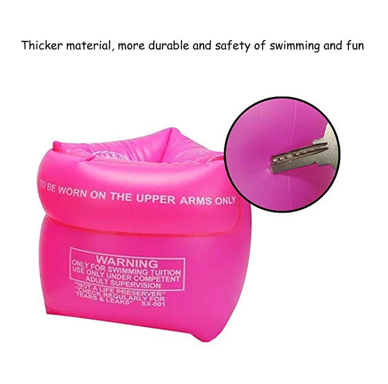 Jiareet Inflatable Arm Floaties for Kids 6-12yrs, Swimmies for Toddlers Age 1-3-5-7, Water Wings for Kids Toddler Adults 30-50-90-150 lbs, PVC Arm Floaties for Pool Swim Ring Float Sleeves - Image 4