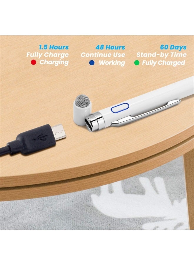 Edivia Stylus Pen for Lenovo Ideapad Flex, EDIVIA Digital Pencil with 1.5mm Ultra Fine Tip Pencil for Lenovo Ideapad Flex 3/4/5/6 11&14 Stylus, White - Image 5