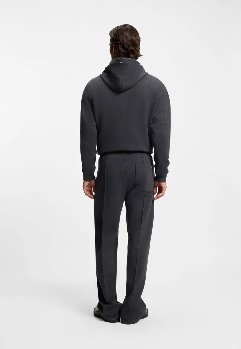 HUGO Relaxed-fit tracksuit bottoms with pintuck pleats