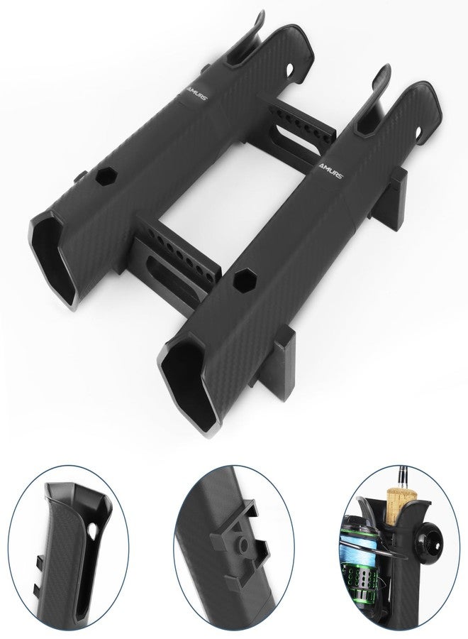 AMURS Fishing Rod Holders Racks Bracket,Wall Mounted Rod Holder Boat Rod Holders with 6inch Ball Bungee Cords and Screws,Portable Fishing Pole Holders for Boats, Garage, Cooler, Trailer - Image 3