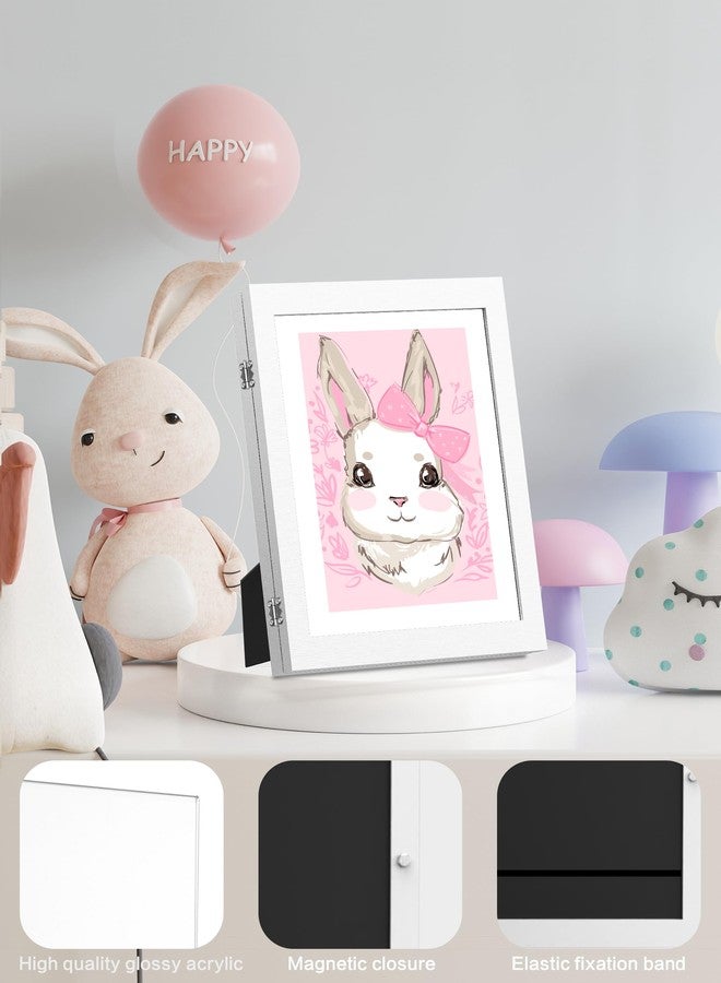 Orionstar Kids Art Frames, Orionstar Artwork Picture Frames Changeable with Stand, Front Opening Picture Display Frames Holds 100 Paper Pcs, Artwork Display Storage Frames for Children, Desk, Home and Office, - Image 5