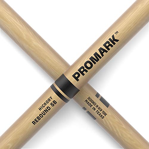 ProMark Drum Sticks - Rebound 5B Drumsticks - Drum Sticks Set - Acorn Wood Tip for Larger Sweet Spot - Hickory Drum Sticks - Consistent Weight and Pitch - 1 Pair - Image 5
