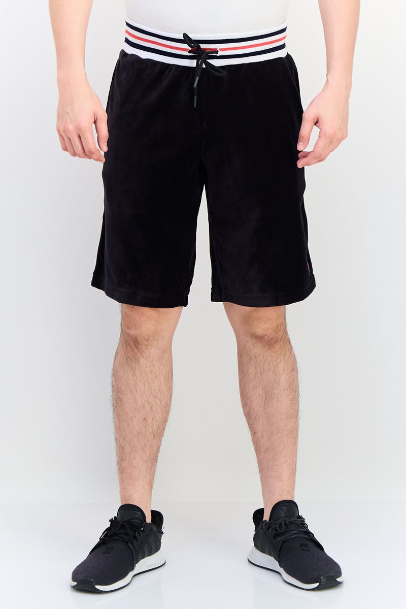 FILA شورتات رياضية للرجال مناسبة في الهواء الطلق، أسود - Image 1