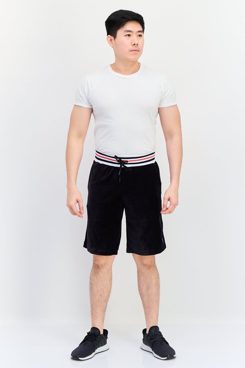 FILA شورتات رياضية للرجال مناسبة في الهواء الطلق، أسود - Image 4