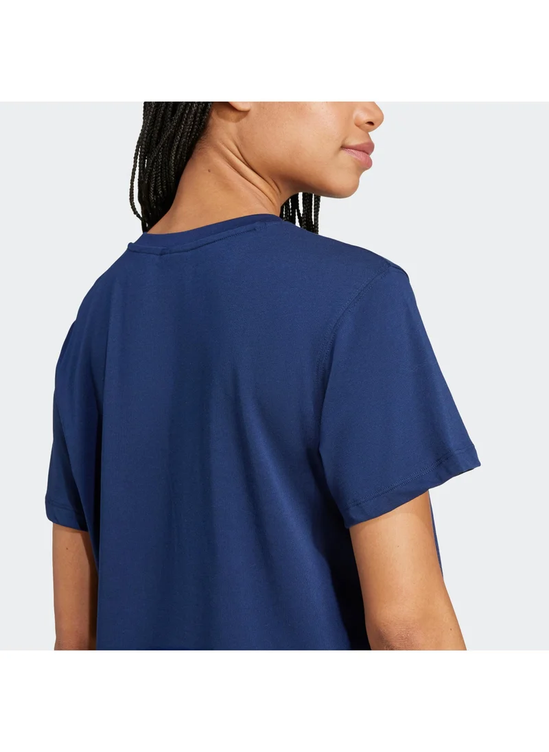 Adidas TREFOIL TEE VT Blue Originals Women T-SHIRTS