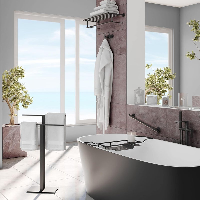 gatco Gatco 1418MX Adjustable Bathtub Caddy 2837 Inch Matte Black  - Image 3