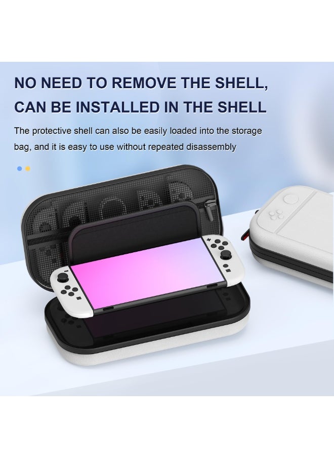 Large Capacity Carrying Case , Portable Storage Bag with Pockets for Switch 2 Accessories and Game Cards