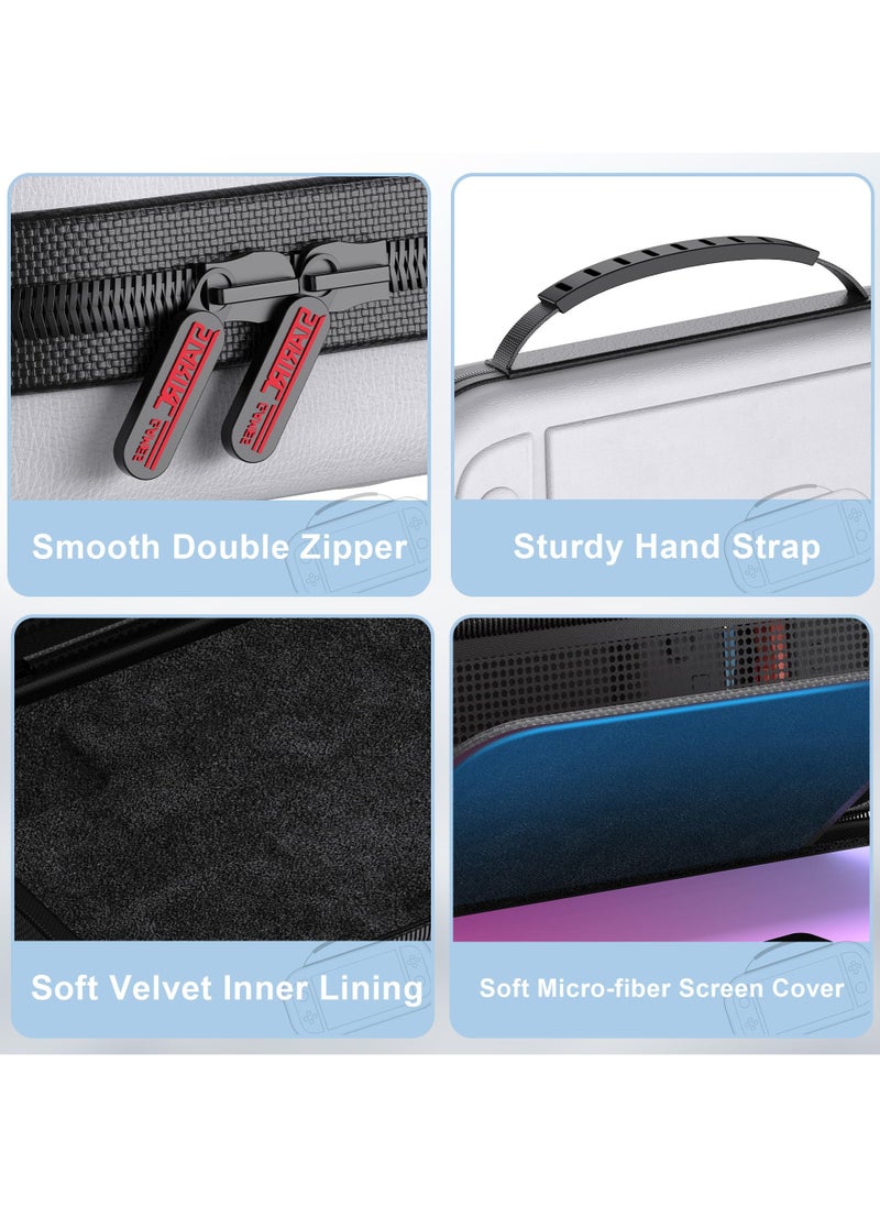 STARTRC GAMES Large Capacity Carrying Case , Portable Storage Bag with Pockets for Switch 2 Accessories and Game Cards  - Image 5