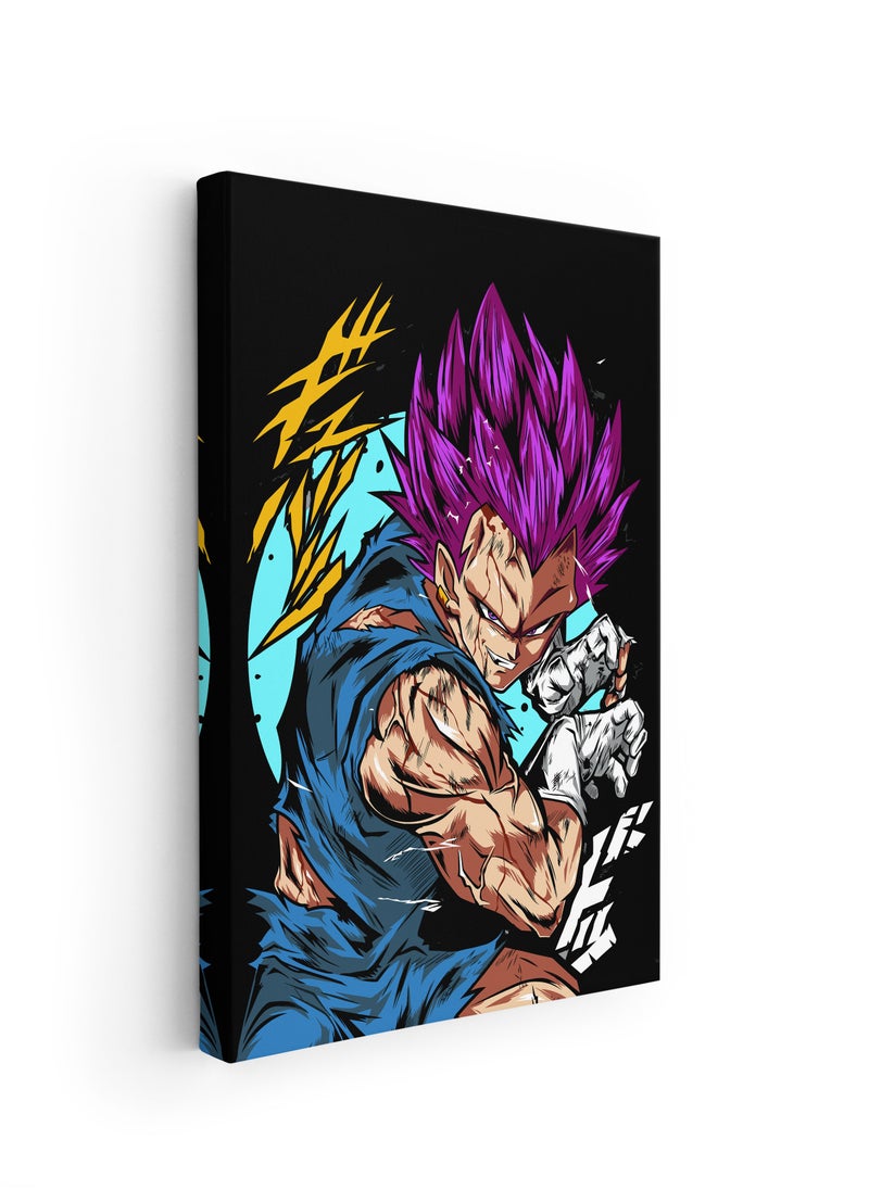 MODCLASS - Wall Art Printed Canvas Frame Vegeta Dragon Ball - Image 1