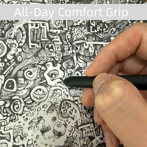 thinkor Gel Pens Black Ink, 7 Pcs 0.5mm Quick Dry Fine Point Smooth Writing Pens, Cute Office School Supplies Gifts for Women Student - Image 4