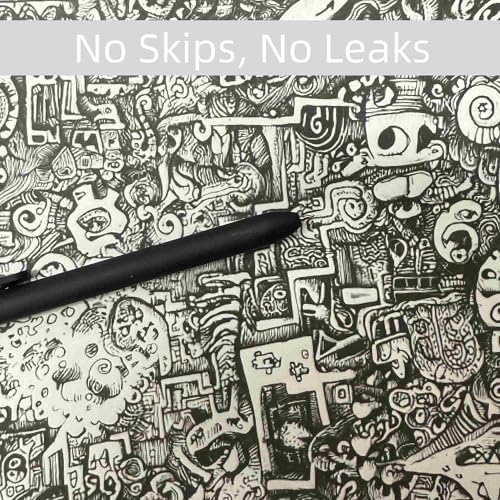 thinkor Gel Pens Black Ink, 7 Pcs 0.5mm Quick Dry Fine Point Smooth Writing Pens, Cute Office School Supplies Gifts for Women Student - Image 3
