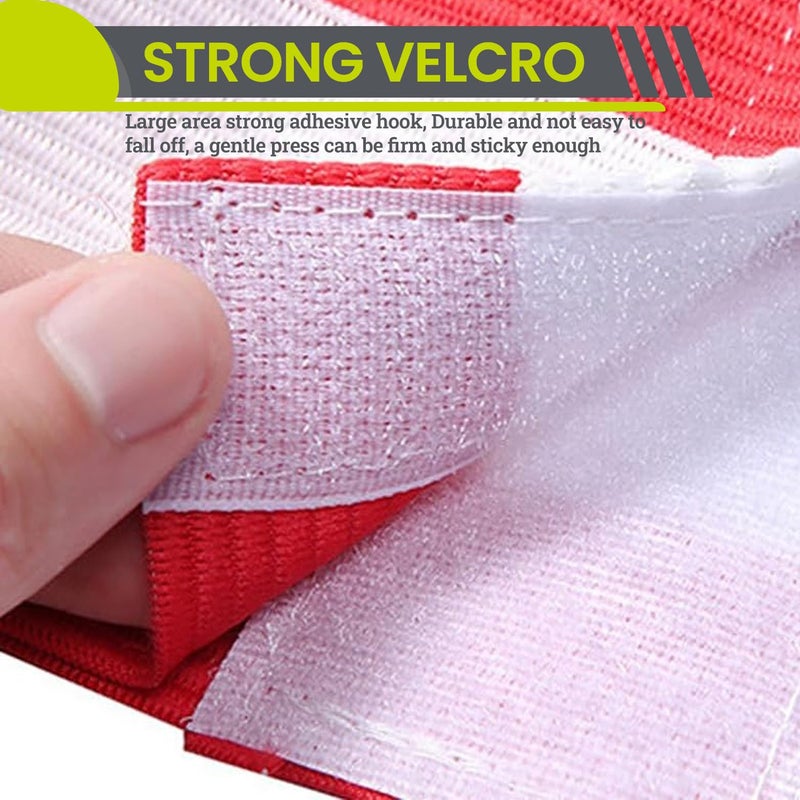 GISCO Captain Arm Band | Elastic Football/Soccer Arm Band | Set of 4 | Multi-Colour | Senior | Free Size - Image 5