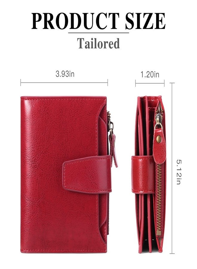 FALAN MULE Small Wallet for Women Leather Bifold Compact RFID Blocking Small Womens Wallet Purse - Image 3