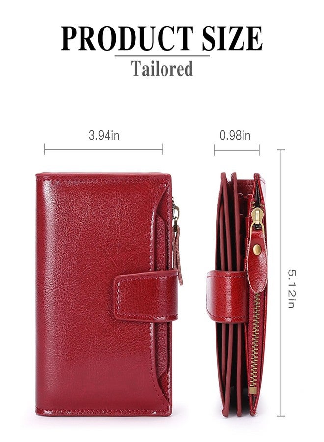 FALAN MULE Small Wallet for Women Leather Bifold Compact RFID Blocking Small Womens Wallet Purse - Image 2