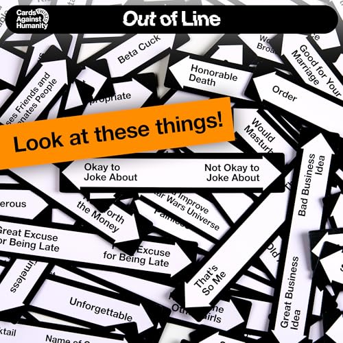 Cards Against Humanity: Out of Line • A New Twist on The Classic Adult Party Game • New Expansion, Plus a Whole New Way to Play Where You Rank Cards on Spectrums - Image 5