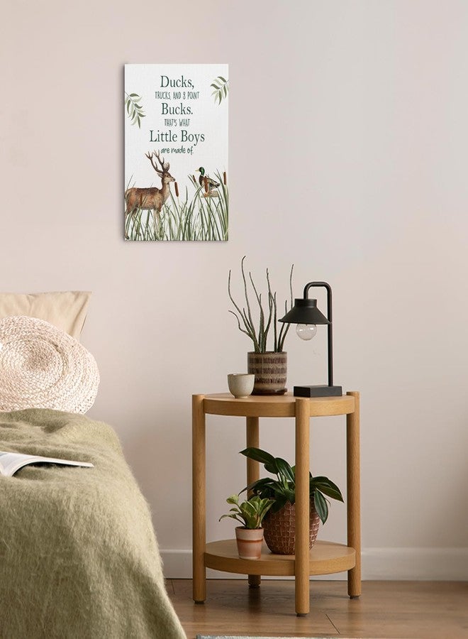 Ryeolo Boys Room Wall Art, Gifts for Baby Boys, Deer Picture Wall Art, Famous Quotes Framed Canvas Wall Art, Rustic Nursery Southern Decor 12X16 Inches - Image 4