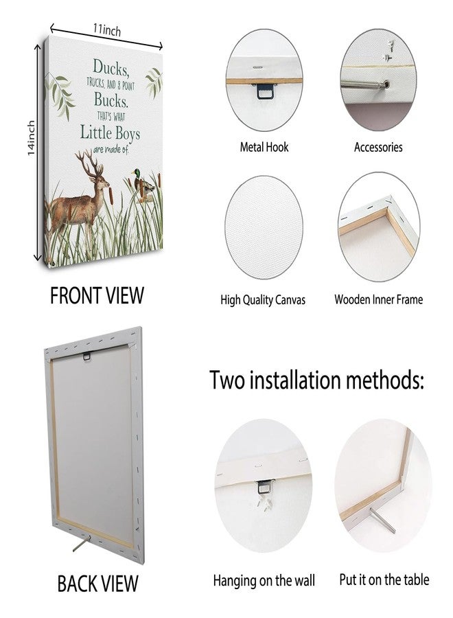 Ryeolo Boys Room Wall Art, Gifts for Baby Boys, Deer Picture Wall Art, Famous Quotes Framed Canvas Wall Art, Rustic Nursery Southern Decor 12X16 Inches - Image 5