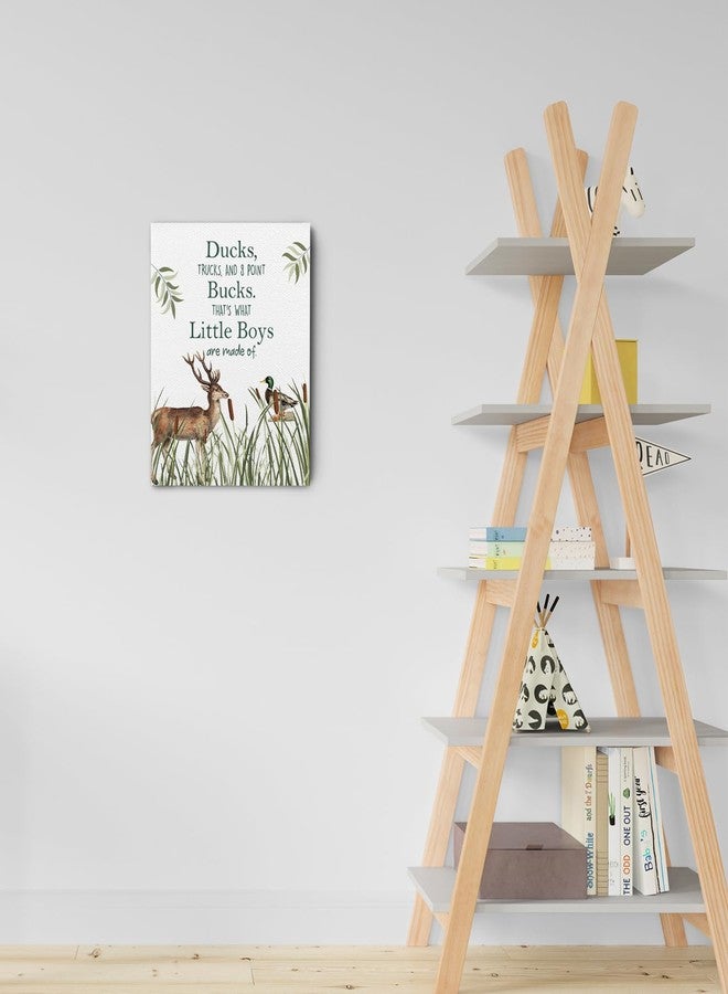 Ryeolo Boys Room Wall Art, Gifts for Baby Boys, Deer Picture Wall Art, Famous Quotes Framed Canvas Wall Art, Rustic Nursery Southern Decor 12X16 Inches - Image 2