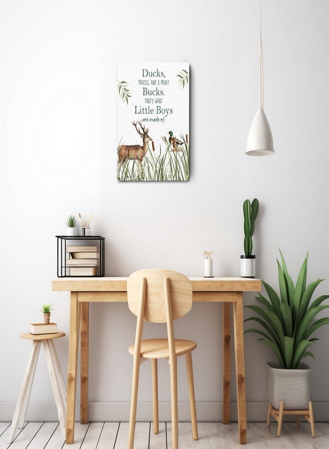 Ryeolo Boys Room Wall Art, Gifts for Baby Boys, Deer Picture Wall Art, Famous Quotes Framed Canvas Wall Art, Rustic Nursery Southern Decor 12X16 Inches - Image 3
