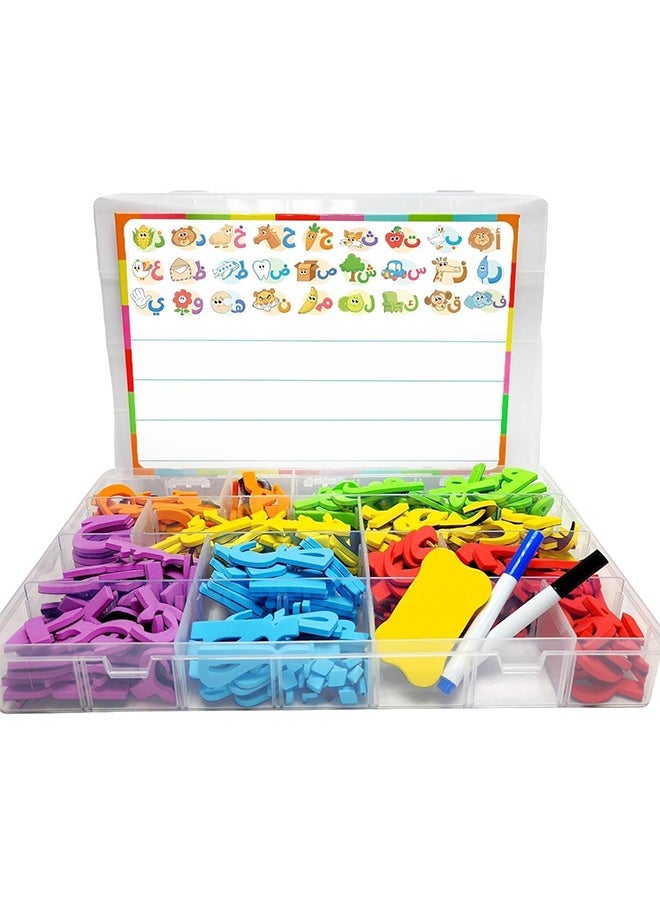 Generic - Arabic Alphabet Magnetic Alphabet and Number Boards, School Alphabet and Board Pack, Alphabet Learning Game Boards for Kids Spelling and Learning Activities, 374 Pieces with Double Sided Magnets - Image 1