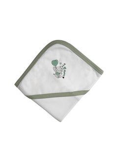 Babies Basic 100% Cotton Blanket, Receiving Blanket For New Born, 75*75Cm , Green  - Image 3