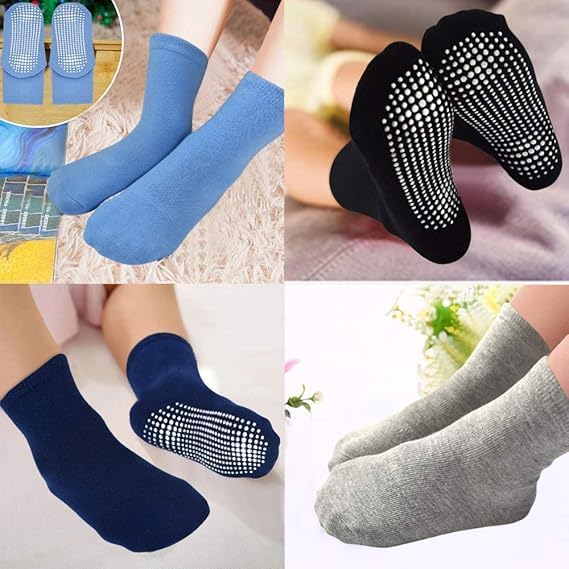 TEDDYIFY Non Slip Grip Ankle Boys and Girls Athletic Crew Socks for Babies Toddlers and Kids (12-18 Months, Pack of 6) - Image 2