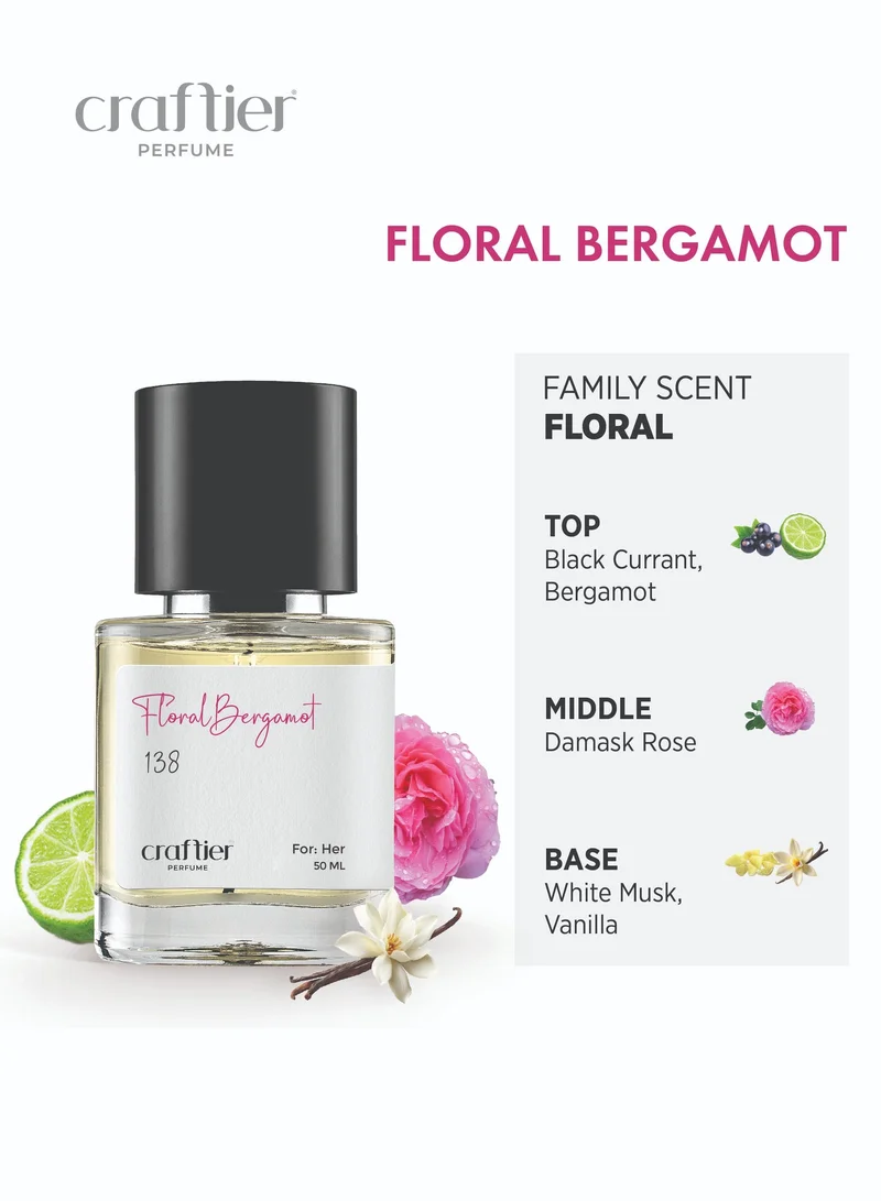 Craftier Perfume Inspired-Si Passione Eclat FLORAL BERGAMOT - Inspired of-SI PASSIONE ECLAT, Eau De Parfum for Women - 50ml, Long Lasting Floral Fragrance Upto 16 Hrs, Travel Size Women's Perfume for Women | Best Price UAE