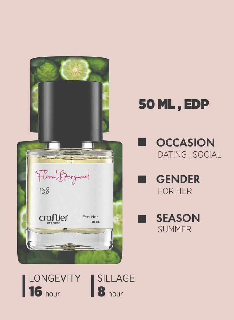 Craftier Perfume Inspired-Si Passione Eclat FLORAL BERGAMOT - Inspired of-SI PASSIONE ECLAT, Eau De Parfum for Women - 50ml, Long Lasting Floral Fragrance Upto 16 Hrs, Travel Size Women's Perfume for Women | Best Price UAE