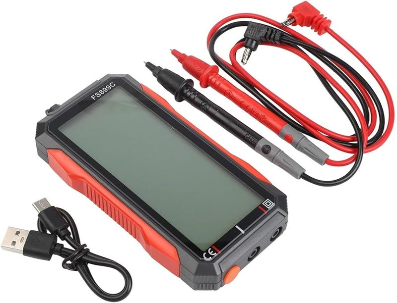 FS899C USB C قابل للشحن الرقمي متعدد الأمتار بشاشة خلفية كبيرة 4.8 بوصة مع ضوء الشعلة - Image 2