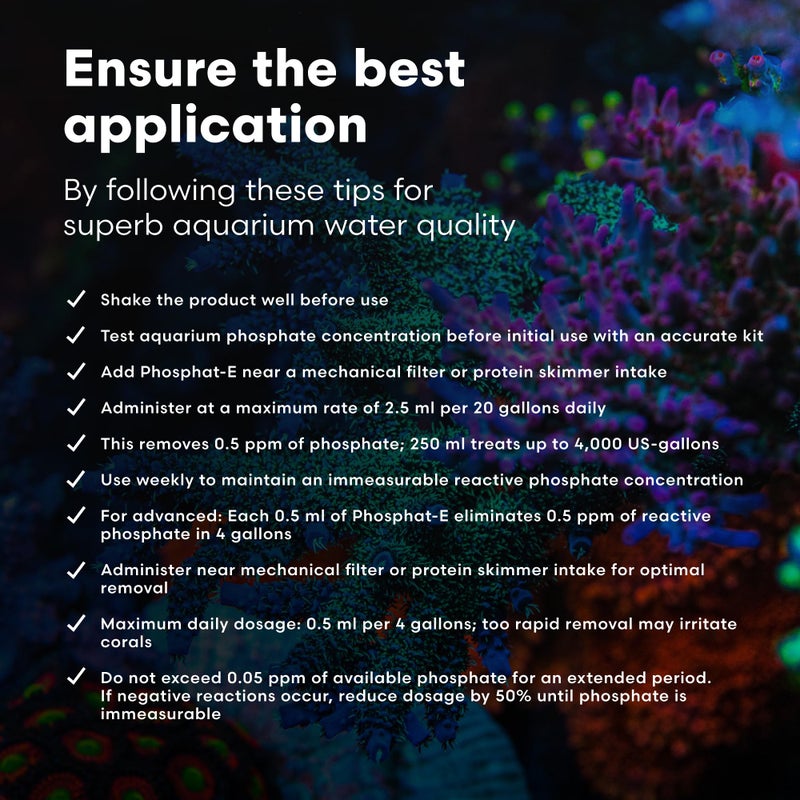 Brightwell Aquatics Phosphat-E Liquid Phosphate Remover for Marine Fish and Reef Aquariums - Aquarium Water Treatments, 4.2 fl oz - Image 4