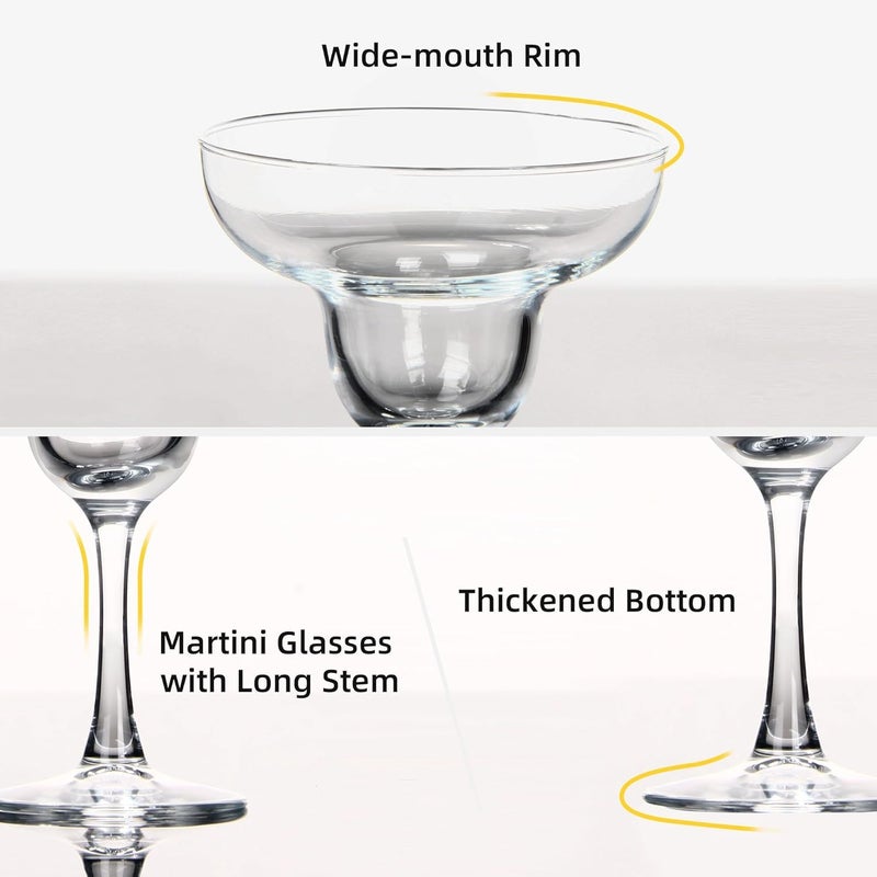 TAGROCK TAGROCK Cocktail Margarita Glass Set of 2 345ml Tempered Glass Transparent  - Image 3